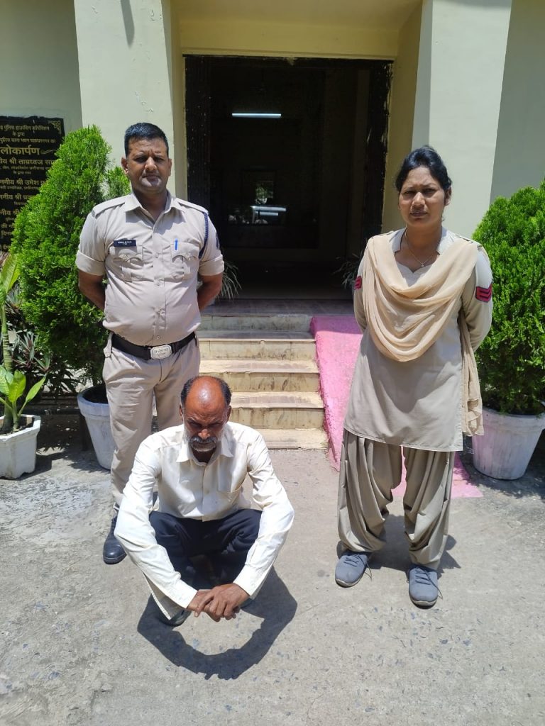 *चक्रधरनगर पुलिस ने छेडखानी के अपराध में अधेड़ व्यक्ति को गिरफ्तार कर भेजा रिमांड पर*….