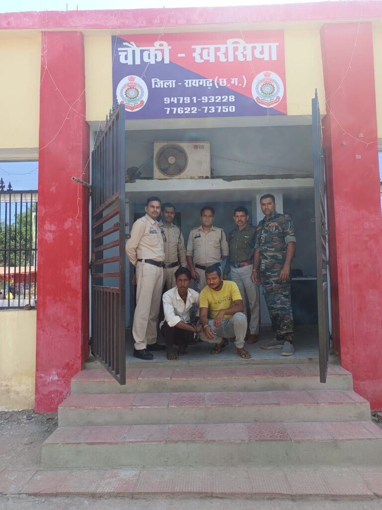 खरसिया पुलिस की त्वरित कार्रवाई — तालाबपार हमालपारा में हुई सोने की बाली चोरी का 24 घंटे में खुलासा